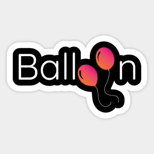 Balloon Logo Sticker